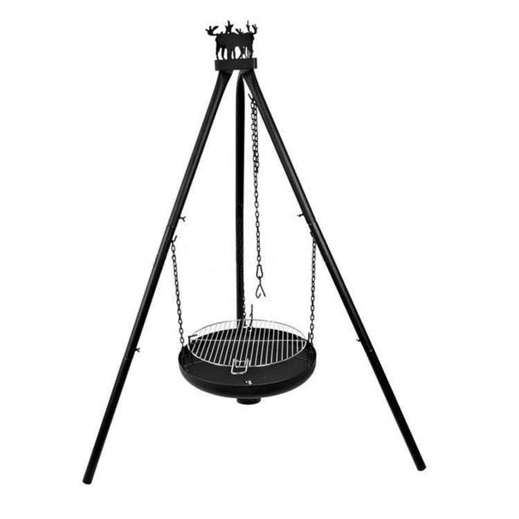 Simple Tripod Hanging Furnace Fire Pit BBQ Grill