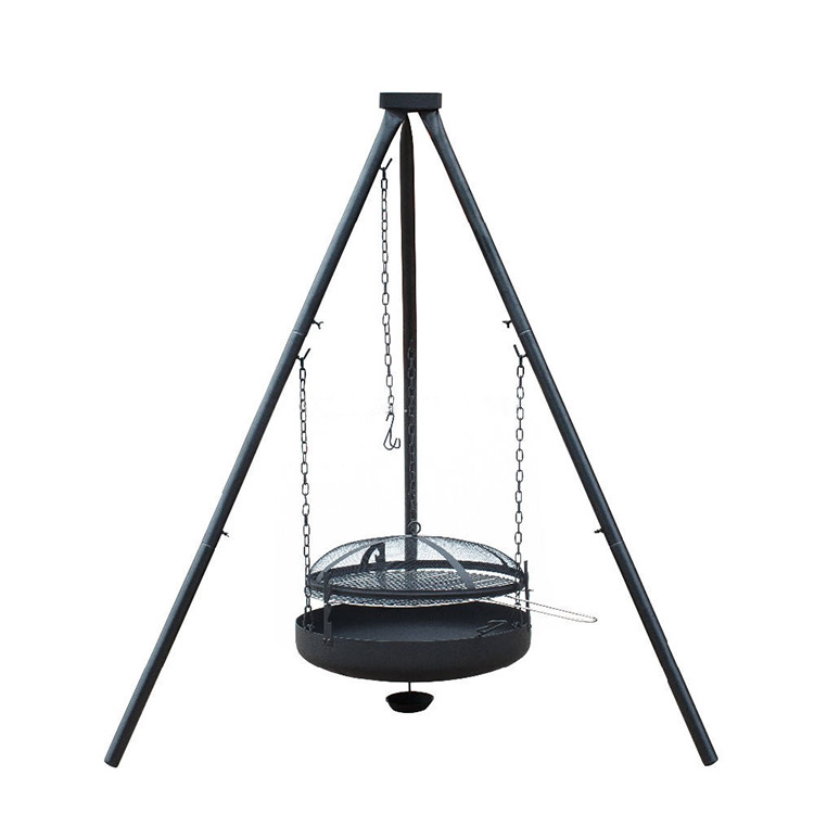 Simple Tripod Hanging Furnace Fire Pit BBQ Grill