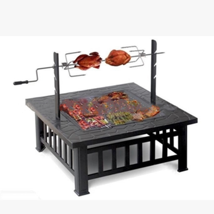 Multi-functional Barbecue Table with Grilled Chicken Rack