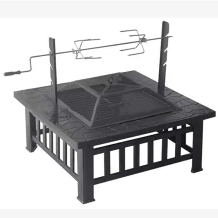 Multi-functional Barbecue Table with Grilled Chicken Rack